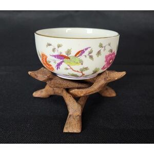 Antique 1907 Crown Staffordshire Birds of Paradise Cup Kakiemon Japanese Style